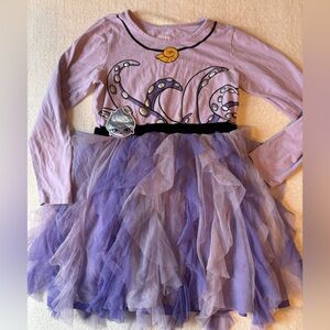 Disney Villains Ursula Purple Tulle Tentacle Dress/ Costume, Girl Sz 14